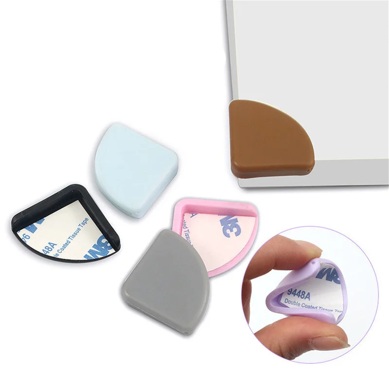 4pcs Silicone Anti Collision Table Corner Guards Solid Desk Edge Guards