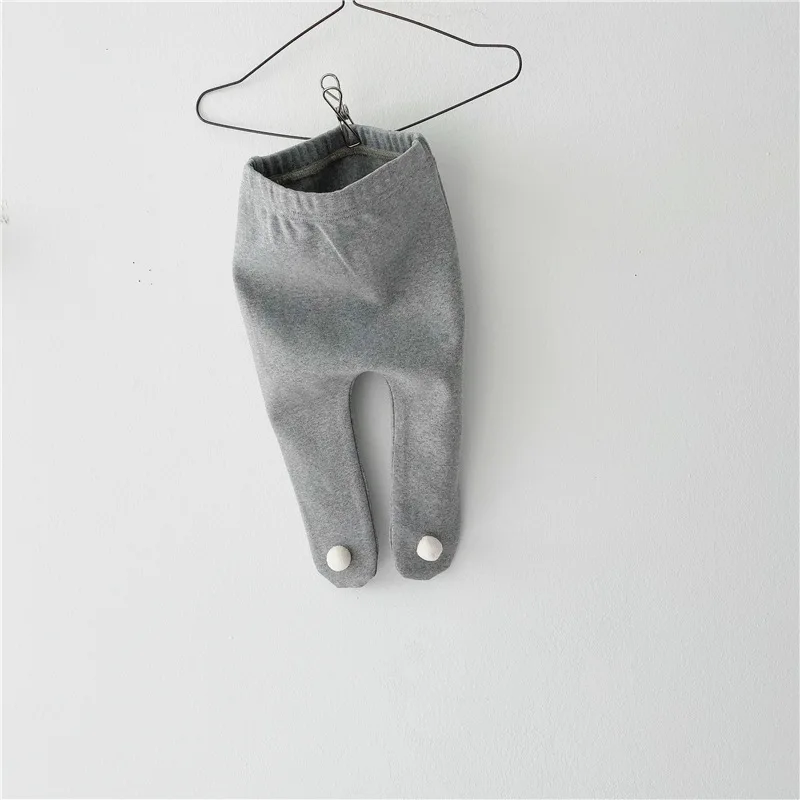 Ins Toddler Girl Winter Clothes Thicken Fleece Girls Leggings Cute Korean Child Clothes