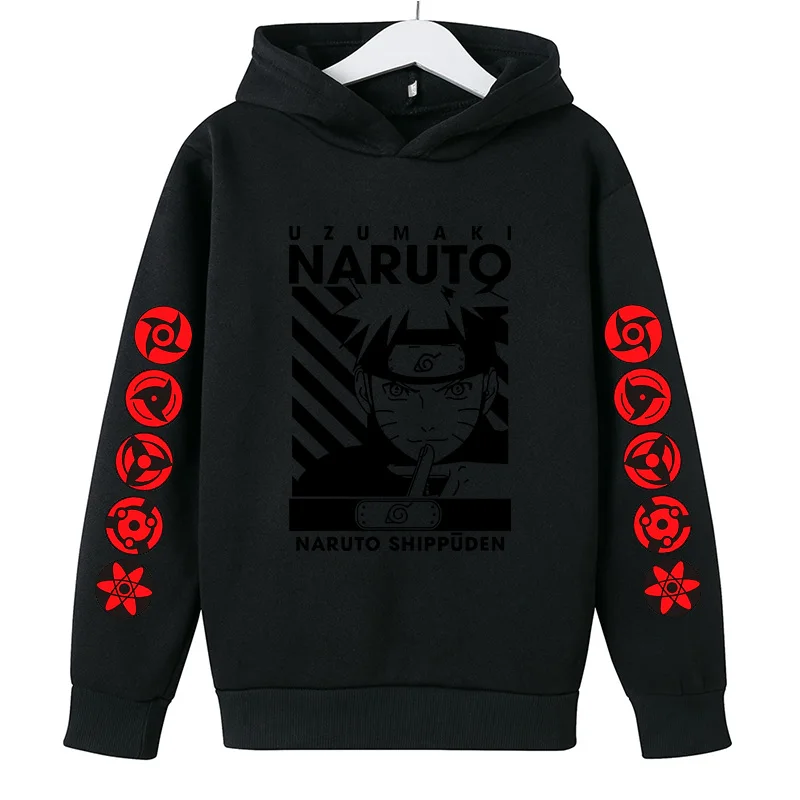 Anime Narutos Boy Clothes Ninja Hoodie Childrens Coat Clothing Boy Hoodie Autumn Clothes Kids Sweatshirt Casual jogging Costume