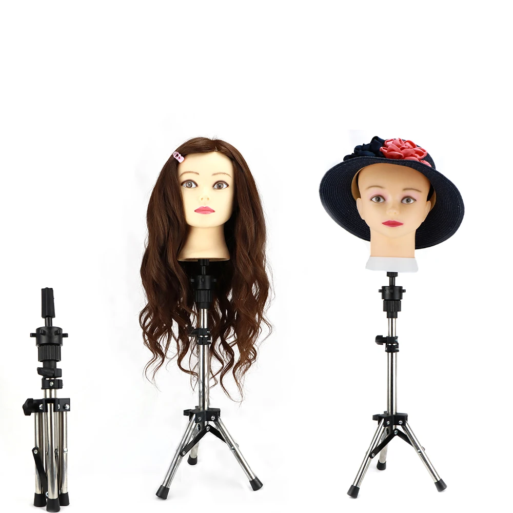Simnient Adjustable Tripod Stand Holder Mannequin Head Tripod Hairdressing Training Head Holder Top Selling Hair Wig Stands Tool Simnient Adjustable Tripod Stand Holder Mannequin Head Tripod Hairdressing Training Head Holder Top Selling Hair Wig Stands Tool