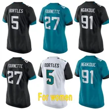 Carolina A+++ качественная женская футболка для девочек Blake Bortles 5 Leonard Fournette 27 Jalen Ramsey 20 Yannick Ngakoue 91