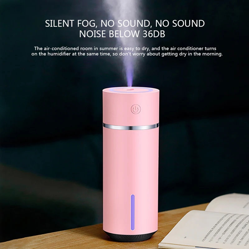 New Car Essential Oil Diffuser Mini Ultrasonic Color Cup Humidifier LED Night Light USB Aromatherapy Fogger Air Freshener