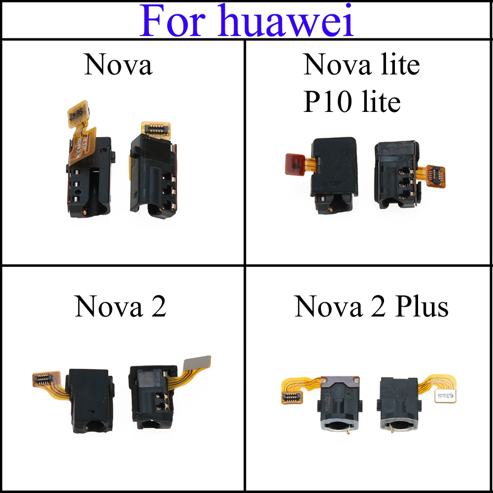 New Earphone Port Audio Jack Flex Cable For Huawei Nova 2 P10 Lite Nova2 Plus Nova Lite Headphone Port Flex Cable Replacement Computer Cables Connectors Aliexpress