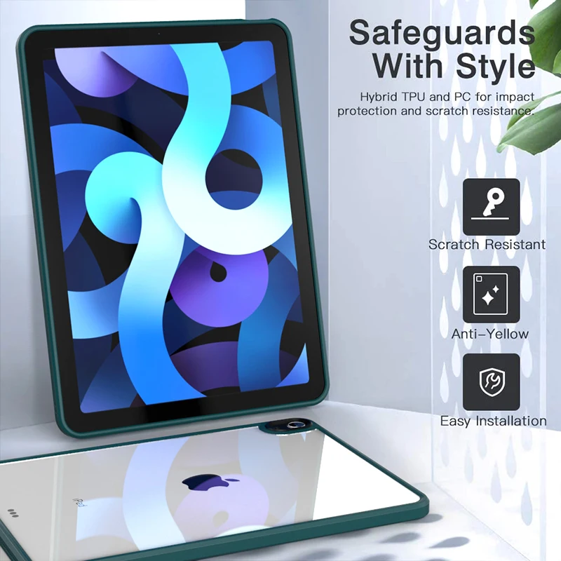

Cute Transparent Back Case for IPad Air 4 10.9 Inch 2020 Acrylic Ultra-thin Protection Cover for IPad Air 4 Case Conque Fundas