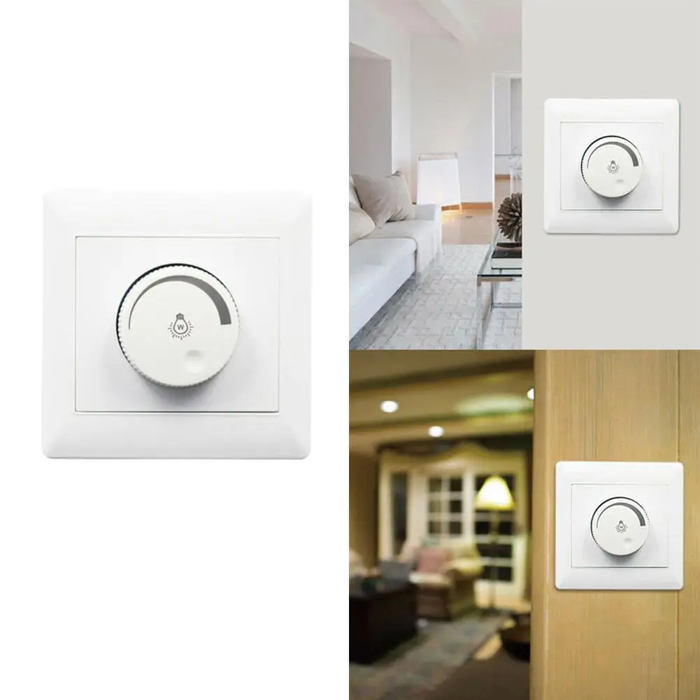 

Wall Button Dimmer Switch AC 220V Dimmer Light Switch Ceiling Control Lighting Speed Switch Control Fan Adjustment Q4I1