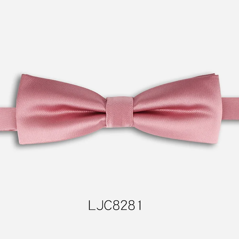 LJC8281 Новая мода Для мужчин с бантом Галстуки Для Свадьба Двойная Ткань узкая версия Боути клуб банкет вечернее галстук-бабочка с подарочной коробкой - Цвет: LJC8281