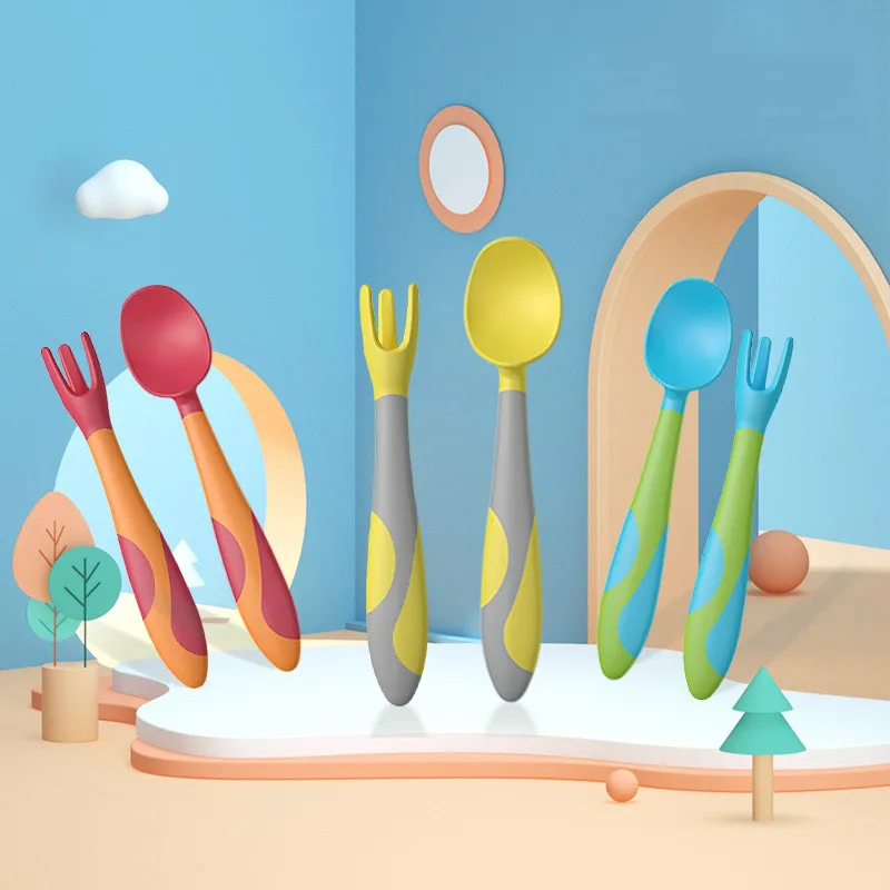 

Hipac Baby Spoons Tableware Gadget BoonFor Baby Kid Utensils Spoon Forks Children Flatware Feeding Forks Infant Cutlery Spoon