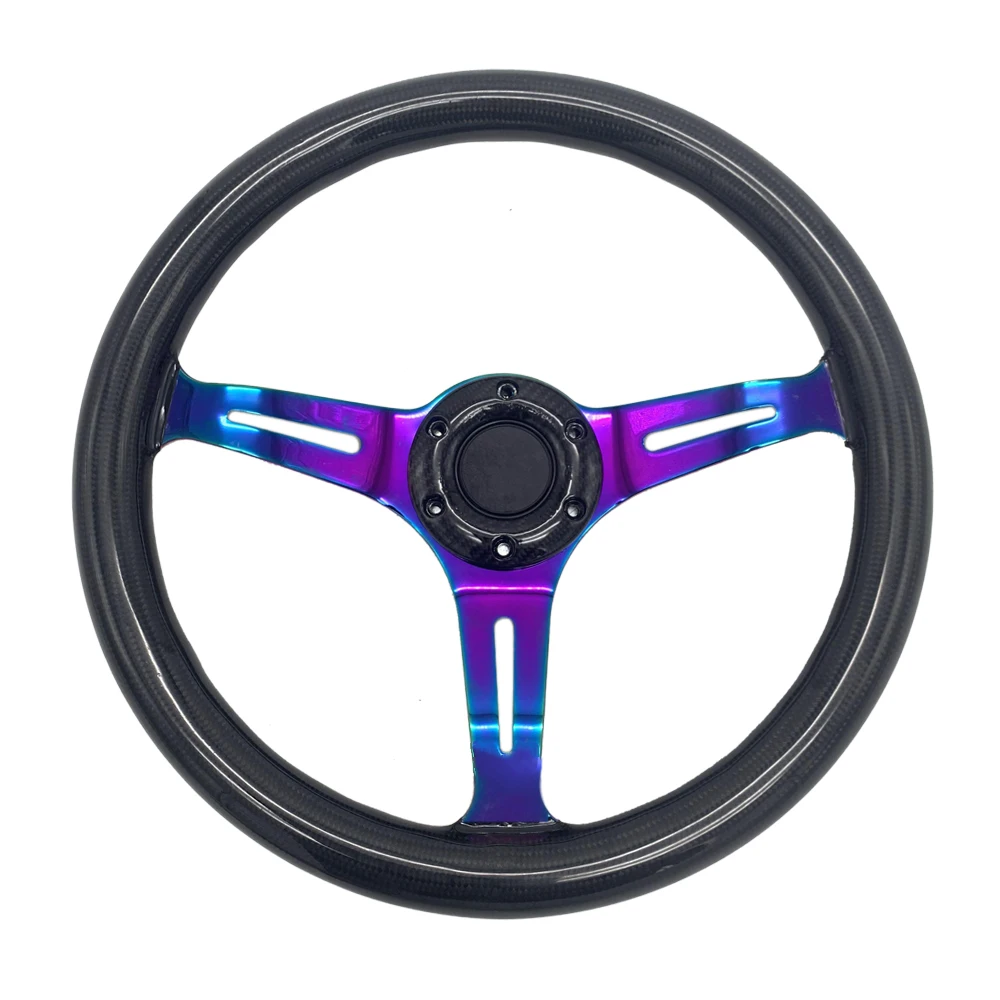 Car Sport Steering Wheel Racing Type High Quality Universal 14 Inches 350MM Symphony 100% Carbon Fiber Steering Wheel MO19S1227