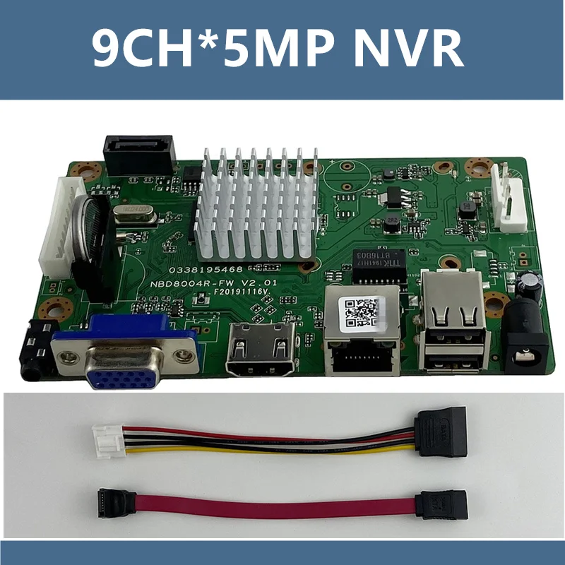 9CH*5MP ONVIF H.265 Support 1 SATA NVR Network Digital Video Recorder Max 8TB XMEYE CMS with SATA Cable P2P Cloud Mobile|cable sata|cable sata satamax 1 - AliExpress