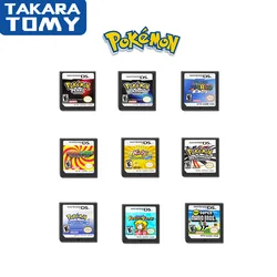 Cartouche de jeu de la série Pokemon Pikachu, diamant, cœur, or, perle, platine, carte de Console DS, anglais pour 3DS 2DS, cadeau pour enfants 
