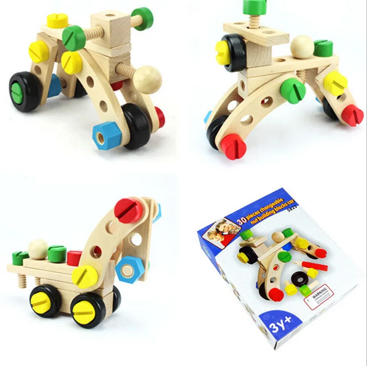 Lu Ban Chair Multi-functional Nut Combination Disassembly Educational Toy Flexible Assembled Screw Car China Science Publishing