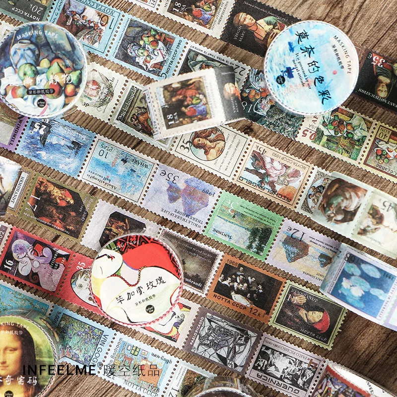 

8 Designs Mixed The Great Paintings Series High Quality Washi Tapes 25mm*5M