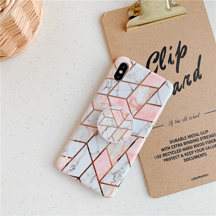 HXM чехол-подставка для huawei P20 Lite P30 Pro, задняя крышка для iphone 11 Pro Max marble Art IMD, силиконовый чехол для телефона