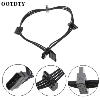 

PC ATX 4Pin 4P IDE Molex to 4 SATA Serial ATA Power Supply Cable Cord 18AWG Wire