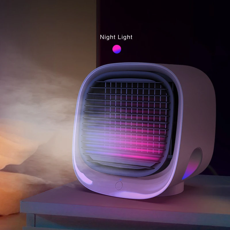

mini airco Mini Portable Air Conditioner Multi-function Humidifier Purifier USB Desktop Air Cooler Fan with Water Tank Home
