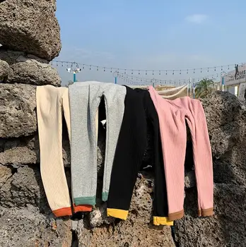 

2020 Korea style girls leggings spring cotton fashion girls leggings 1-7 years HM415