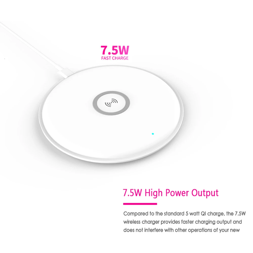 10W Qi Wireless Charger For iPhone 11 Pro XS Max XR X 8 Samsung S10 S9 S8 Note 10 9 Xiaomi Huawei Fast Charging Pad Dock Station