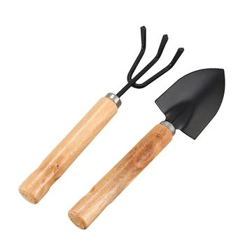 

Plant Garden Mini Tools Gardening Spade Shovel Rake Set 2 in 1