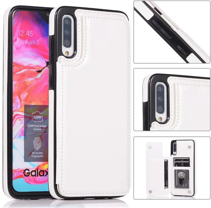 samsung silicone cover Luxury Leather Wallet Case For Samsung Galaxy A70 A70S A50 A50S A40 A30S A30 A20E A10E A10S M10 Card Slots Shockproof Flip Shell samsung silicone cover