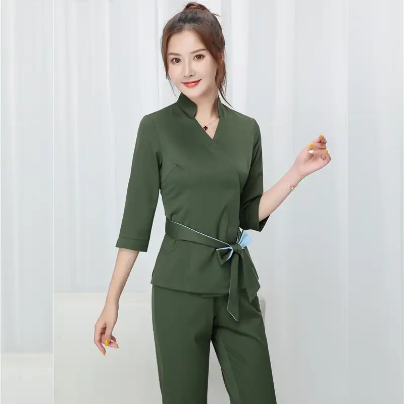 Beauty salon work clothes spa beautician uniform massage work clothes