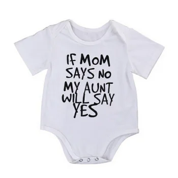 

Summer Letter Printing Newborn Short Sleeve Romper Clothes Baby Girls Boys Unisex Climbing Gift for Infant