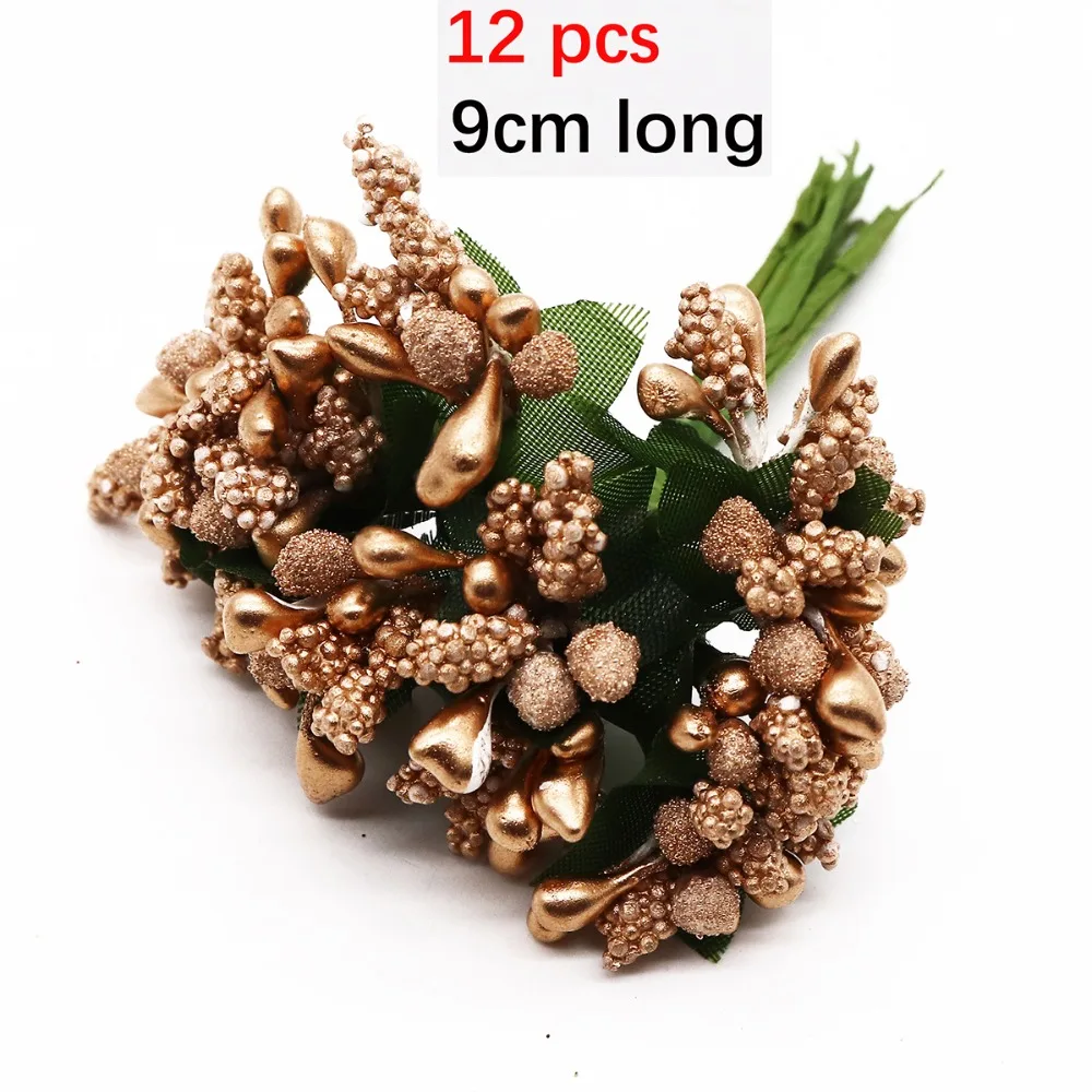 6-10-12-20-24-200pcs-Gold-Mixed-Hybrid-Flower-Cherry-Stamen-Berries-Bundle-DIY-Cake(6)