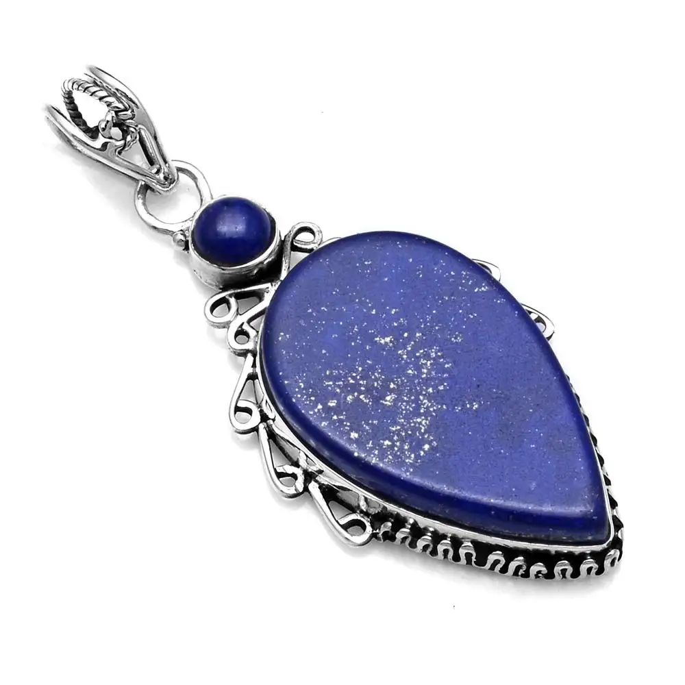 Подлинный кулон Lapis Lazuri 925 пробы серебро, 47 мм, 2SP0879