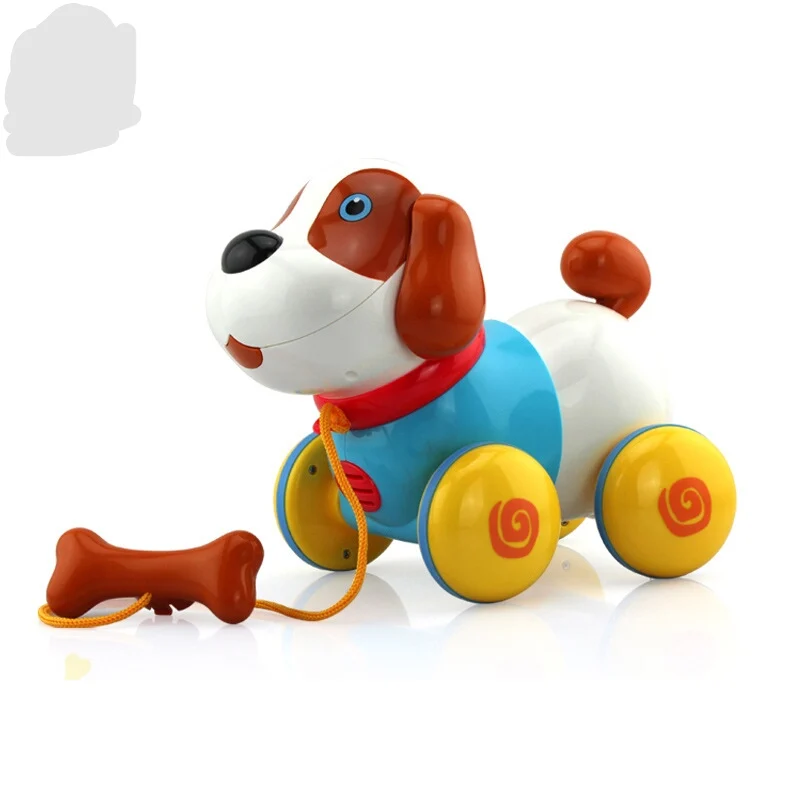 Тяговая линия собака машина электрический питомец малыш подарок игрушка мальчик Интеллектуальная Индукционная музыкальная игрушка juguetes детские игрушки speelgoed brinquedos