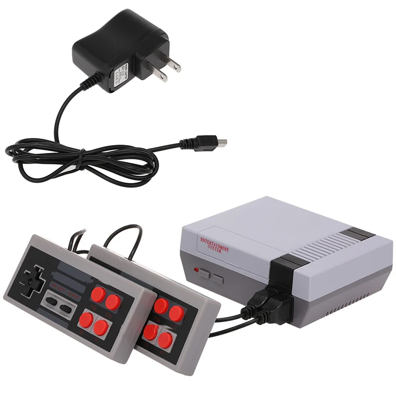 EU Plug Встроенный 620 игр Мини ТВ игровая консоль 8 бит ретро портативный игровой плеер AV выход видео игры игрушки с панелью Подарки двойной геймпад - Цвет: EU Plug
