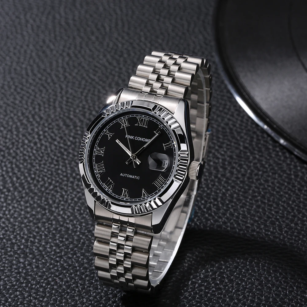 Relógio Masculino Automático Pulseira de Automática Mecânica Garrafas de Água Automático Masculino e Masculino de Alta Qualidade Aço Inoxidável - Image 2
