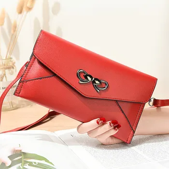 

Fashion Leather Wallets for Women Hasp Lady Money bag Zipper Coin Purse Lady Envelope Wallet Money Cards ID Holder Bags Purses