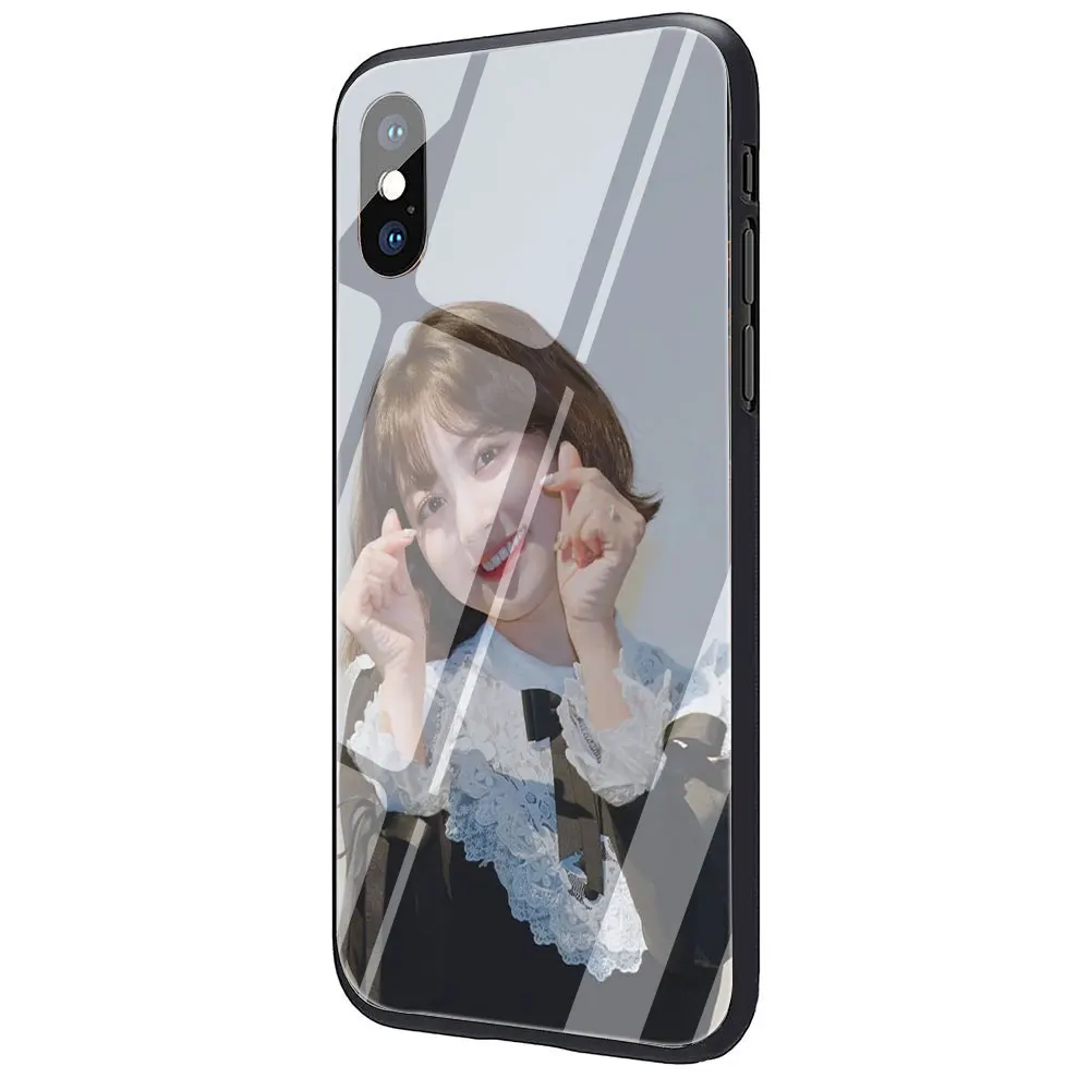 Корейские kpop дважды Jihyo закаленное Стекло чехол для телефона чехол для iphone 5 5s 6 6s плюс 7 8 Plus X XR XS 11 Pro Max - Цвет: G2