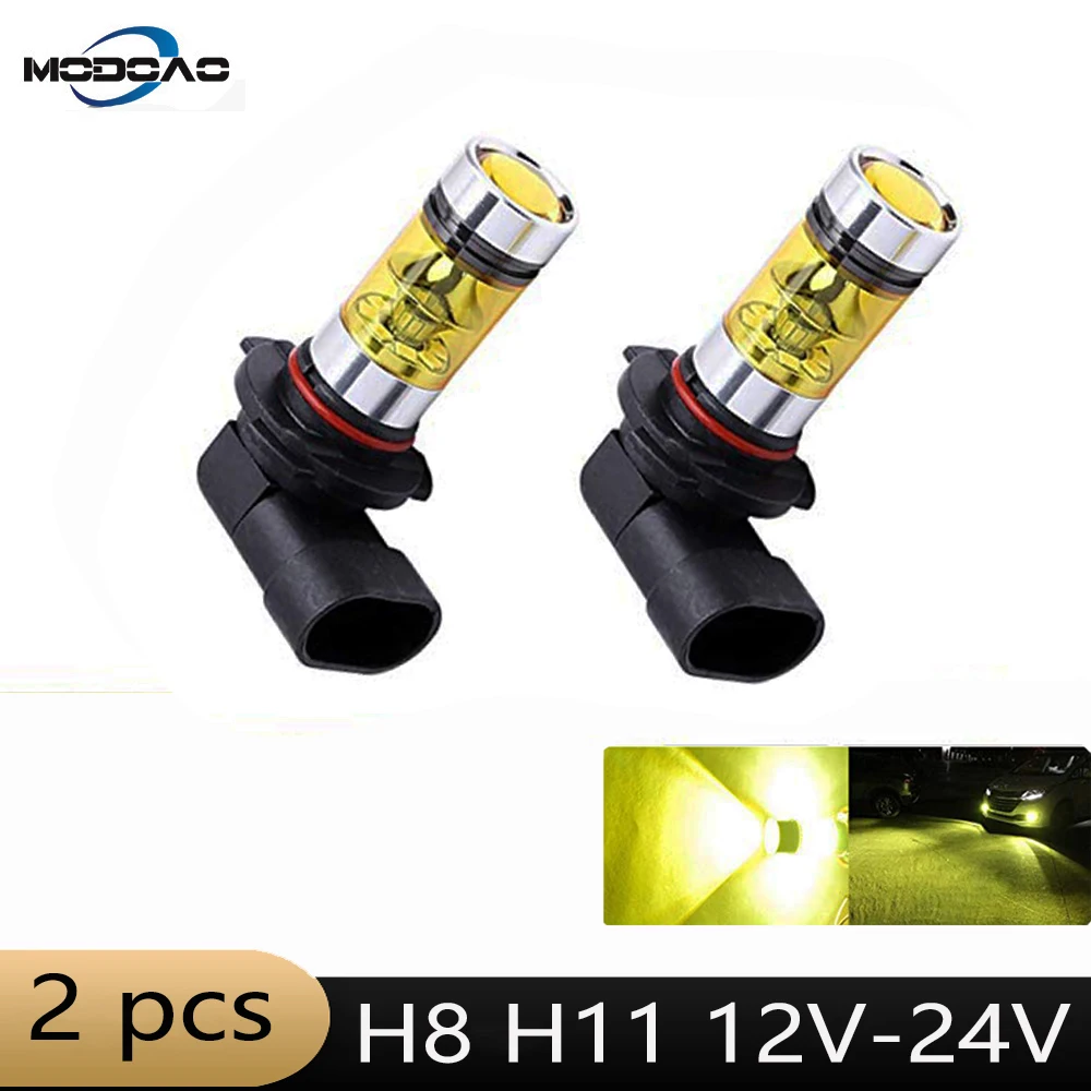 

H8 H11 LED Bulbs HB4 9006 HB3 9005 Fog Lights Driving 3030SMD Tail Lamp Car Light parking 1250LM 12V - 24V Auto 4300K yellow
