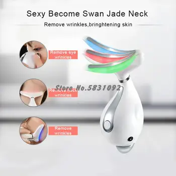 

Ultrasonic Vibration Falce Massager Microcurrent Iontophoresis Skin Care Instrument Lifting And Tightening Beauty Massage Tool