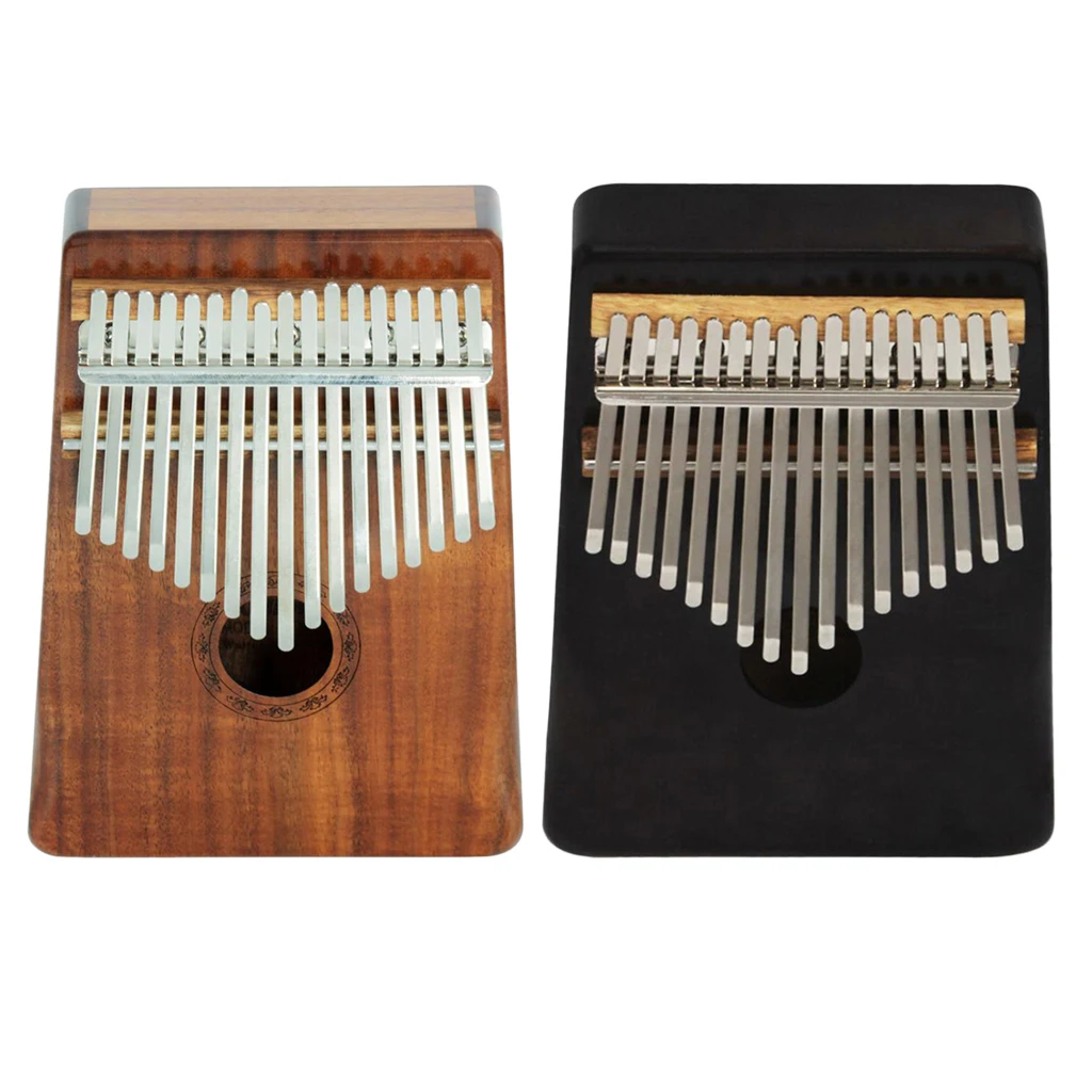 Упаковка из 2 17 клавиш Kalimba Mbira «пианино для больших пальцев» перкуссия пальца Подарочная музыкальная игрушка ремесло 18,6x13,5x3,6 см
