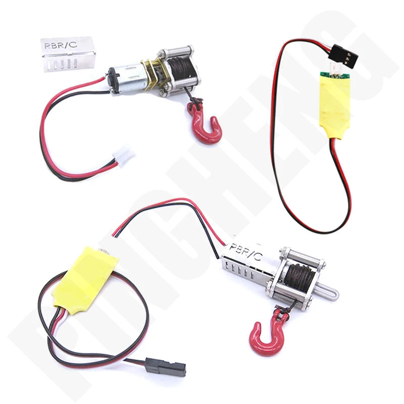 Metal Automatic Simulated Winch Third Channel Control Line for WPL B14 16 24 C24 14 34/MN D90 91 99S RC Car Upgrade Accessories | Игрушки и