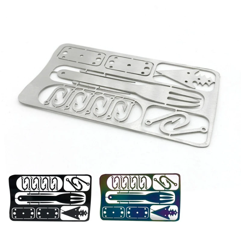 Camping Survival Tool Fishing Hook Card Hunting Emergency Tike Multifunction