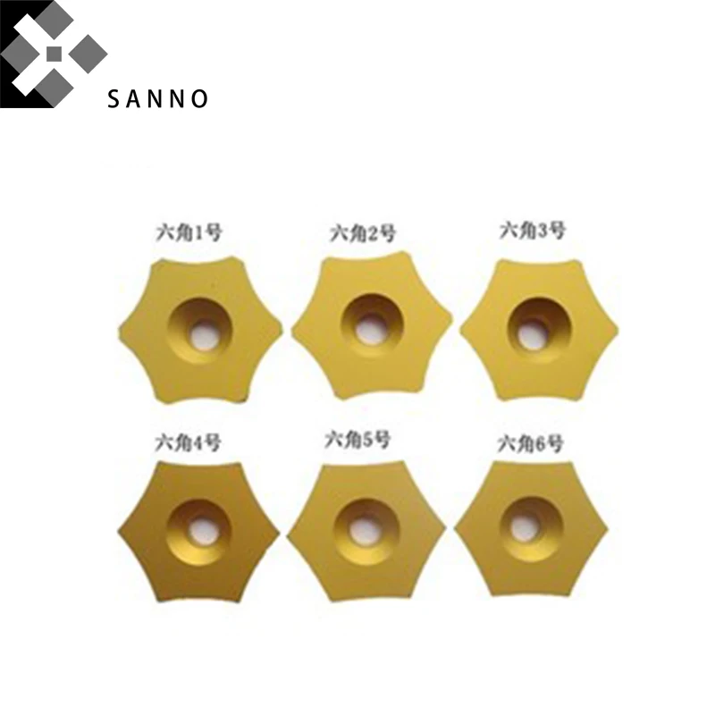 Free shipping 10pcslot RS63 615HRB1 B2 B3 B4 B5 B6 hexagon scarfing tube inserts cutting tool blade cnc carbide tips for steel (2)