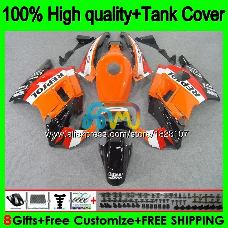 Майка для HONDA CBR 600F2 CBR600FS CBR 600 FS F2 91 92 93 94 1BS. 56 CBR600 F2 CBR600F2 Repsol orange 1991 1992 1993 1994 обтекатель
