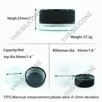 

150 pcs silicone container Custom printing the logo as the customer request