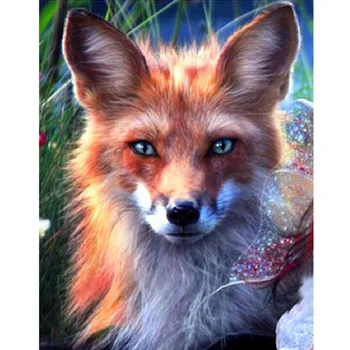 

5d Diamond Painting Wall Art Handmade Grass Fantastic Fox Cross Stitch Picture Home Decal Room Decor Full Round Drill Embroidery