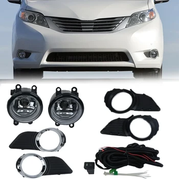 

Complete Kit Fog Light Lamp / 1Set / Switch Wire fit for Toyota Sienna 2010-2017
