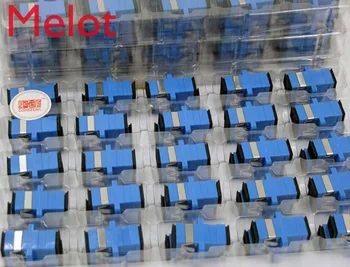 

GONGFENG 500pcs NEW Hot Split Telecom Grade Connector SC/APC Optical Fiber Adapter Coupler Flange Special wholesale TO Russia