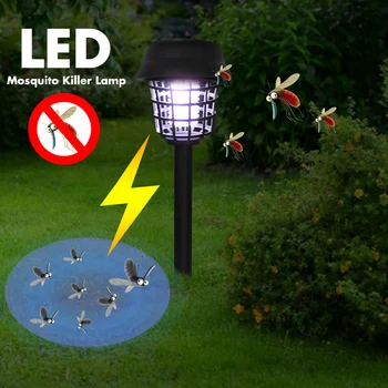 

6/4/2pcs Garden Solar Light LED Light Insect Bug Zapper Mosquito Trap Repeller Solar Mosquito Killer Lamp Anti Mosquito Lamps