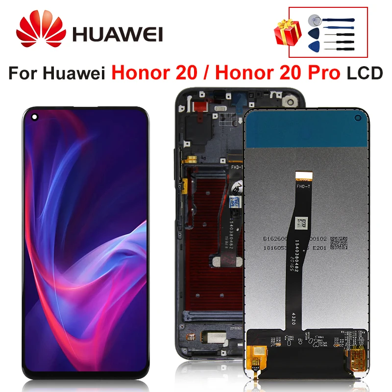 ЖК дисплей с сенсорным экраном для Huawei Honor 20 дигитайзер в сборе запчасти honor Pro