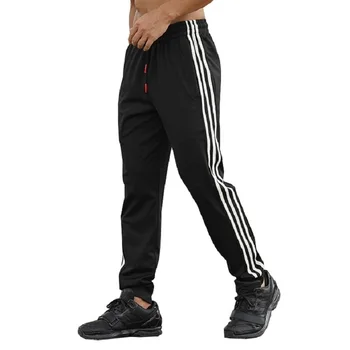 

Fashion Casual Men Pants Streetwear Striped Hip Hop Fitness Gym Pants Joggers Skinny Men's Sweatpants Trousers Men Plus Size 3xl