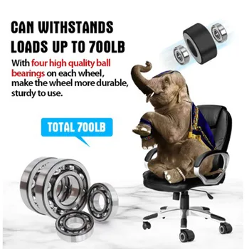 

5Pcs Chair Swivel Wheels Universal For Office Computer Chair 11*22mm/10*22mm