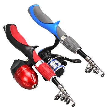 

Carbon Fiber Rod Superhard Boat Ice Fly Lure Fishing Rod with High Quality Fishing Reel Fishing Tackle Set 1.4m Length