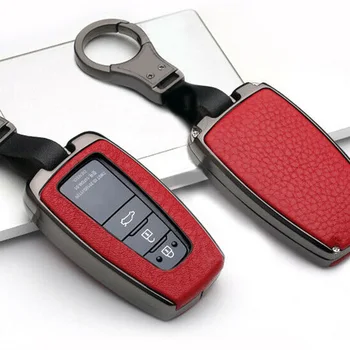 

Replacement Car key case Leatherette + Zinc alloy (metal) Wear-resistant For Toyota RAV4 2019-UP Auto Protective