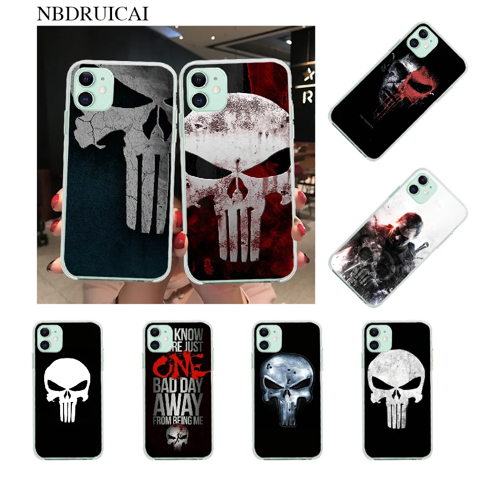 Чехол для телефона NBDRUICAI The Punisher Frank Castle iPhone 11 pro XS MAX 8 7 6 6S Plus X 5S SE XR | Мобильные